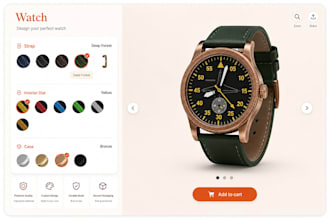 build a custom 2d and 3d watch configurator for shopify using kickflip zakeke