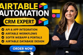 setup airtable automation airtable database design airtable crm softr portal