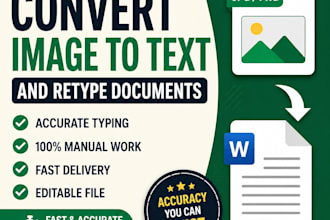 convert image to text and retype documents accurately