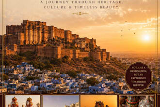 design a professional magazine brochure and editorial layout