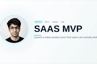 build your saas mvp with nextjs, supabase and react
