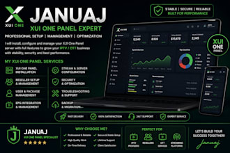 install xui one panel and provide iptv server solutions