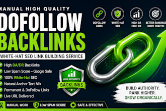 build high authority manual backlinks for SEO link building