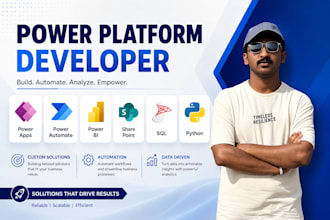develop customize apps in power apps power automate share point power bi