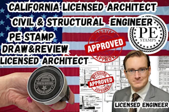 california licensed architect civil and structural engineer pe stamp in michigan
