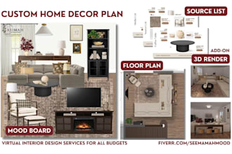interior design your living room and mood board design