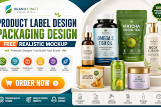 design canva sticker box coffee label product packaging