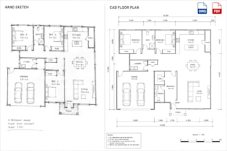 convert PDF or sketch to autocad dwg