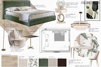 do an interior mood board and shoping list
