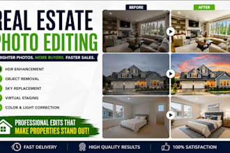 edit real estate photos with hdr enchancement and object removal