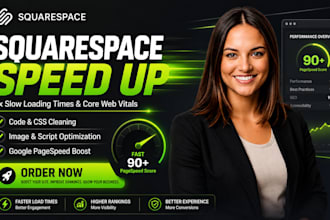 do squarespace speed optimization fix slow squarespace website core web vitals