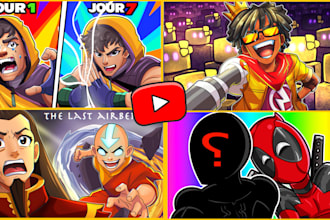 draw  anystyle cartoon thumbnail