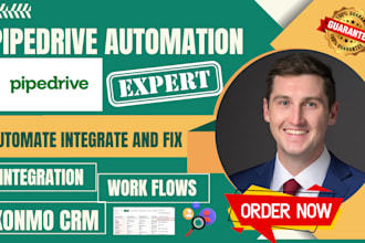 setup pipedrive CRM automate workflows, create CRM automation and sales pipeline