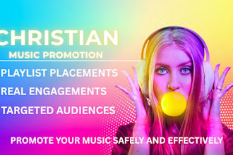 promote your gospel music to spotify and apple playlists