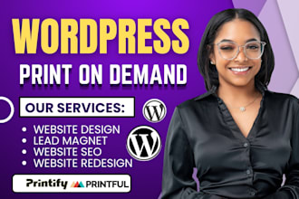 build print on demand wordpress shopify printify printful woocommerce store