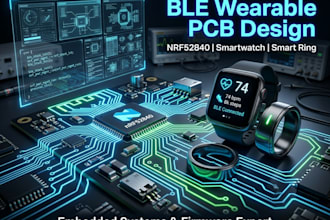 design bluetooth low energy wearable pcb with nrf52840