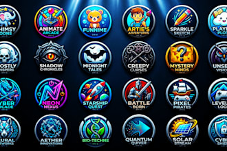 design modern ai logo and gaming avatars for your brand