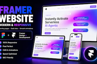 design and develop a modern framer website