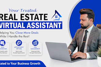 do real estate lead generation, CRM management and admin tasks