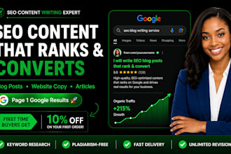 write high converting SEO content that ranks on page one