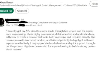 write an ats optimised CV and cover letter