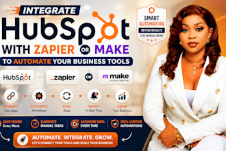 integrate hubspot with zapier or make to automate your business tools