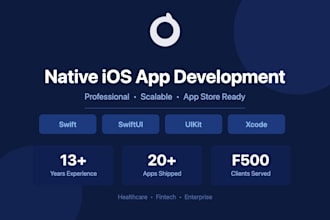 develop a native ios app using swift and swiftui