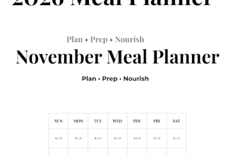 create a 2026 monthly meal planner PDF and water tracker for you