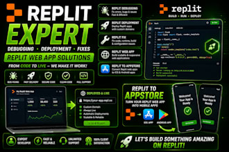 replit debugging replit deployment replit fix replit web app replit to appstore