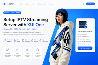 build best xui one, xtream ui server with m3u playlist, security