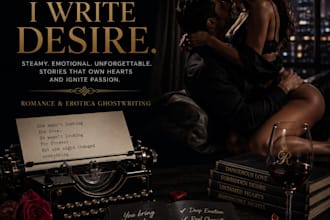 ghostwrite or rewrite your sizzling, heartwarming romance story