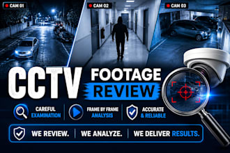 review the cctv footage and provide a task report