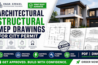 do permit ready architectural, structural, and mep drawings for city permit