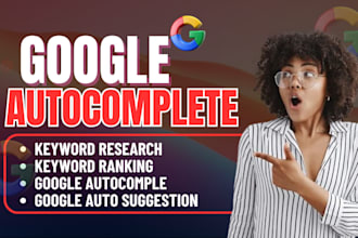 do google autocomplete, autosuggestion, keyword research for business ranking