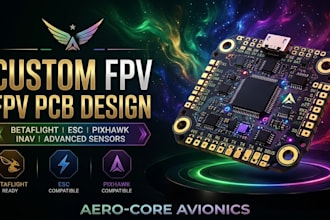 create custom uav pcb, esc motor controller, stm32 f7 h7 and betaflight firmware