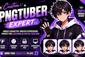 design custom png tuber design for stream