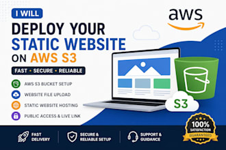 host your website on AWS s3 and make it live