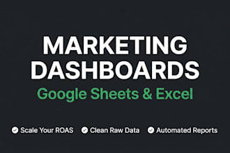 analyze your marketing data in google sheets to scale roas
