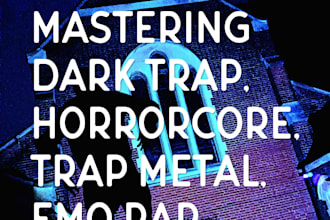 mix and master your dark trap or alternative rap song