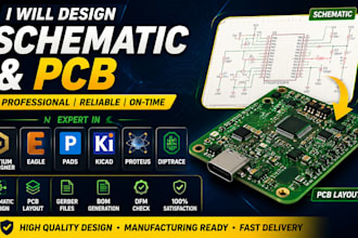 design schematic and pcb in altium ,eagle ,pads and diptrace