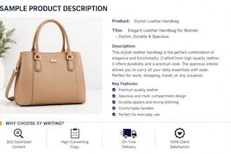 write SEO friendly product descriptions that boost sales