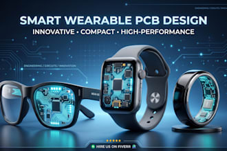 create pcb design for smart wearable electronics iot devices