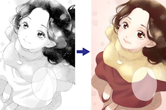 digitally color your comic or manga pages