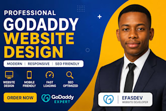 design, redesign and develop a professional godaddy website
