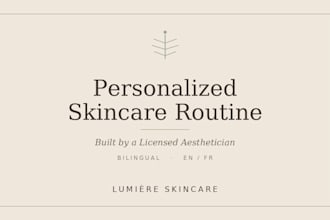 create your personalized skincare routine
