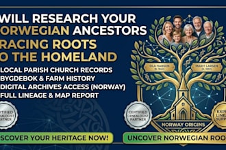 do genealogy research of your norwegian ancestors