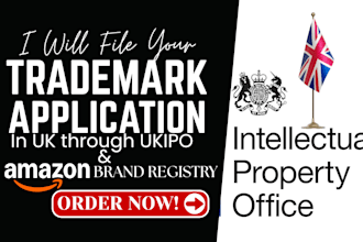 register UK trademark with ukipo, and amazon brand registry