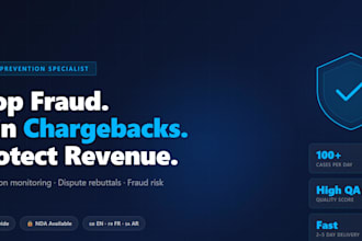 review transactions, detect fraud and handle chargeback disputes for you