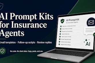 create chatgpt prompt kits and email templates for insurance agencies