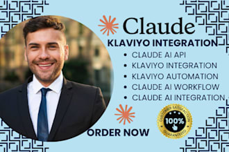 set up klaviyo integration claude ai API custom workflows